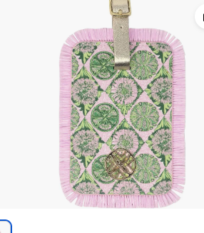 Luggage Tag, Tropical Tiles
