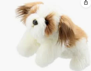 Eco Walking Animal Puppet Dog Brown & White