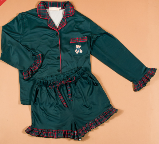 Sweet Dreams Pajama Shorts -Evergreen