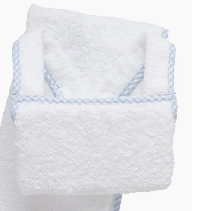 CUDDLE DRY APRON BLUE CHECK