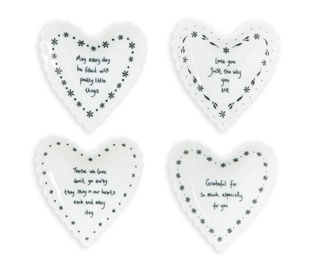 Heart Shaped Trinket Dish 4 Designs Sold Separately