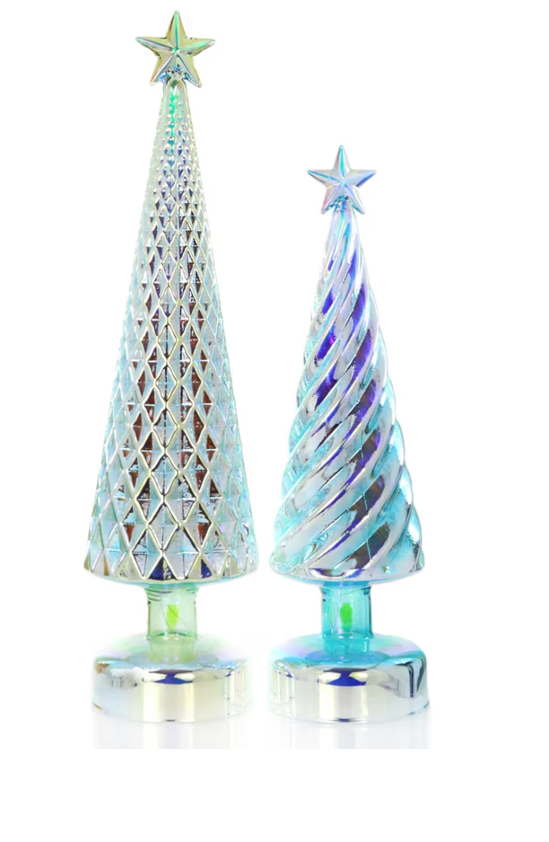 IRIDESCENT LIT TREE-GREEN