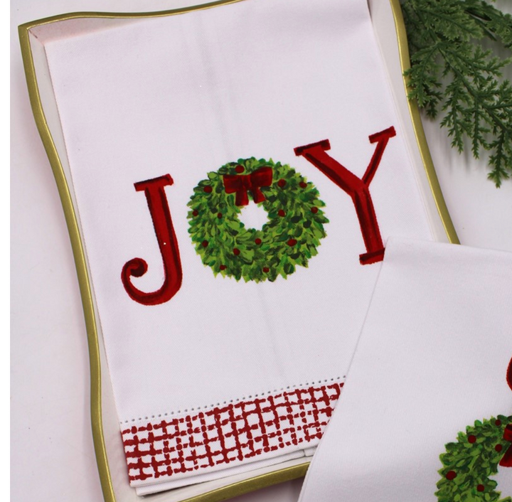 13x20" Handpainted Tea Towel, Floral Arrangements, ©Tawnya Norton