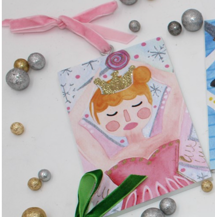 Glitter Wood Ornament, Nutcracker Suite