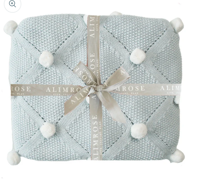 Pom Pom Baby Blanket