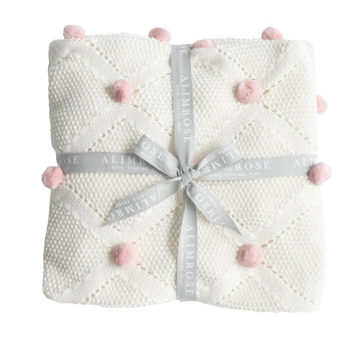 Pom Pom Baby Blanket