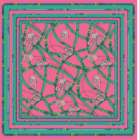 Lazy Jack Press Italian Silk Scarf