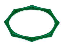 ENAMEL BAMBOO STYLE STRETCH BRACELET