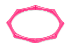 ENAMEL BAMBOO STYLE STRETCH BRACELET