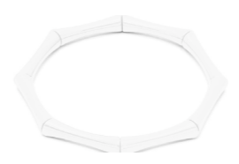 ENAMEL BAMBOO STYLE STRETCH BRACELET