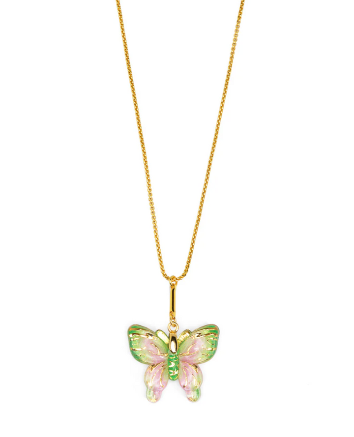 Butterfly Pendant Short Necklace