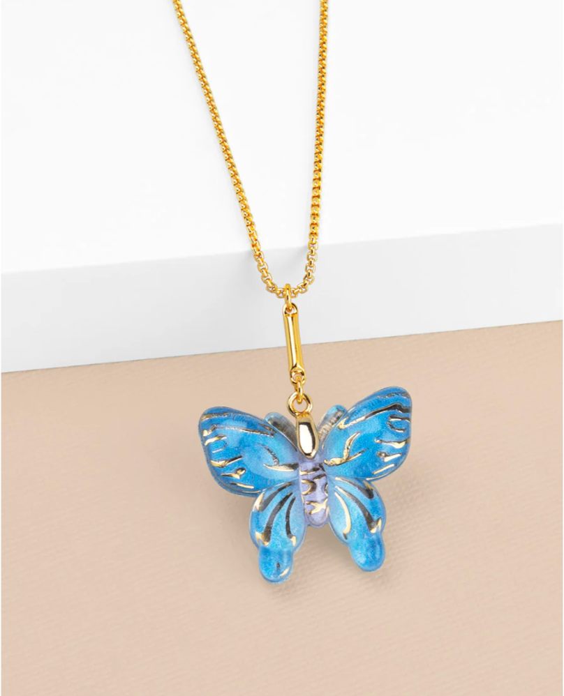 Butterfly Pendant Short Necklace