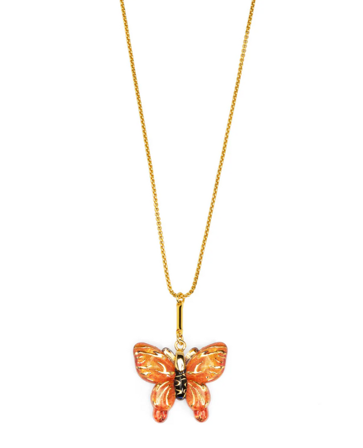 Butterfly Pendant Short Necklace