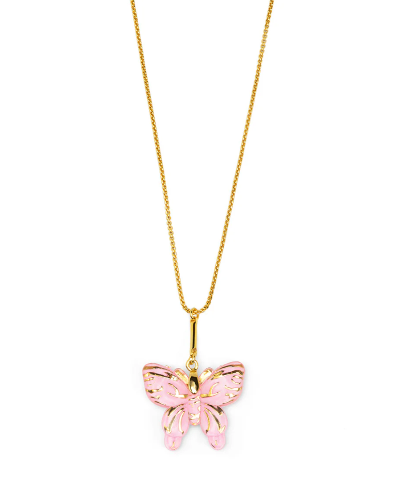 Butterfly Pendant Short Necklace