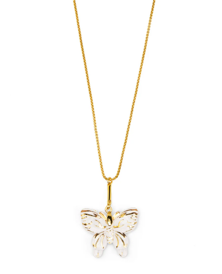 Butterfly Pendant Short Necklace