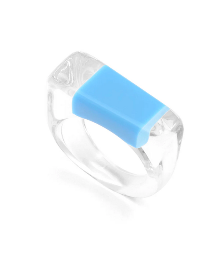 LUCITE COLOR BAR RING
