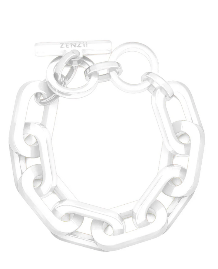 RESIN CABLE CHAIN TOGGLE BRACELET