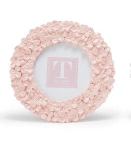 Hydrangea Round Photo Frame in 3 Colors