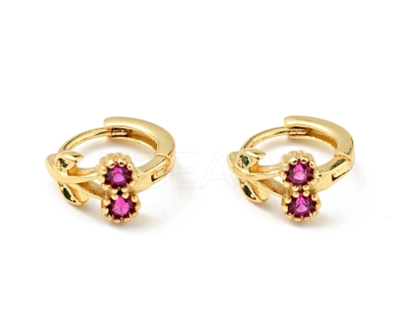 Cherry Earrings Real 18K plated