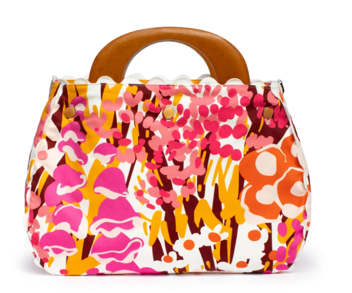 Bag Cover Queens Garden Pink & Seagrass Yellow