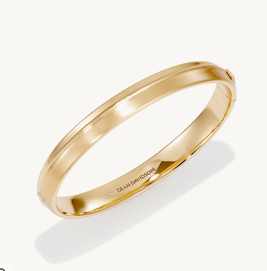 Tao Hinged Bangle - Gold