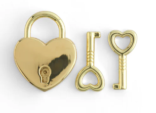 Heart Padlock W/ Key