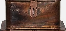 Square Decorative Metal Boxes, Copper Finish