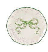 Stoneware Scalloped Plate W Butterfly Sold Separately