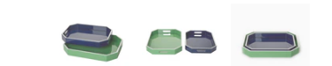 Elongated Rectangular  Lacquer Tray With Handles