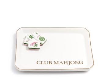 Mahjong Trinket Tray W/ Gift Box