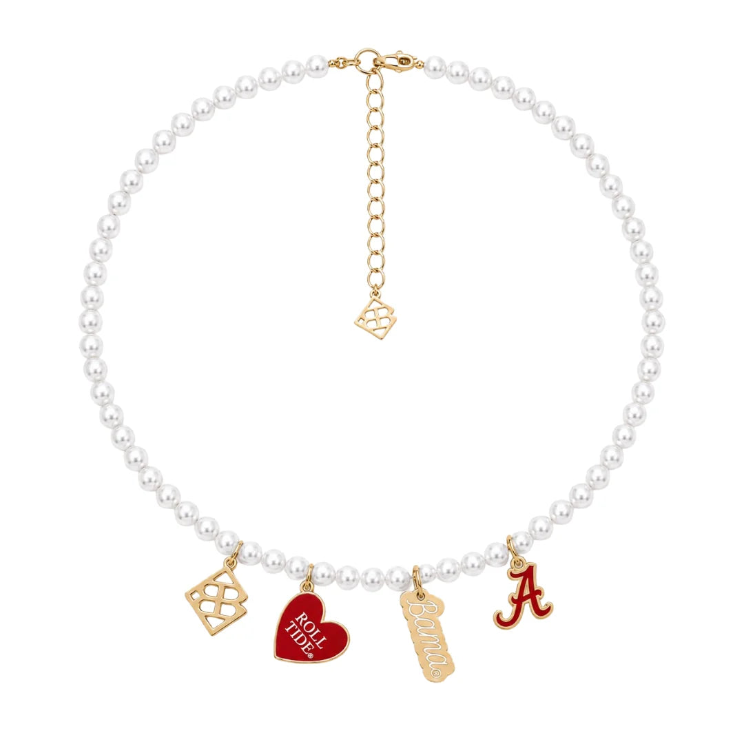Alabama Pearl Charm Necklace