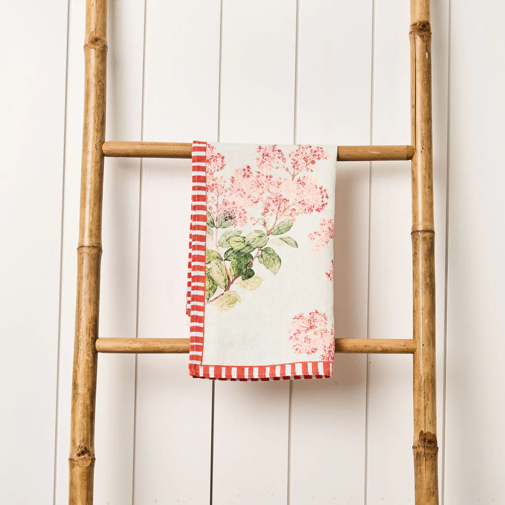 Hydrangea Branch - Sky Tea Towel