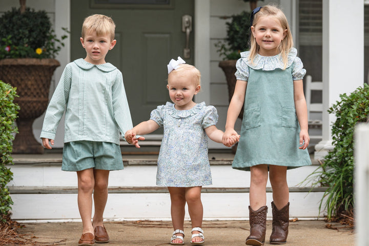 Hallie Teal Briar Floral Bloomer Set