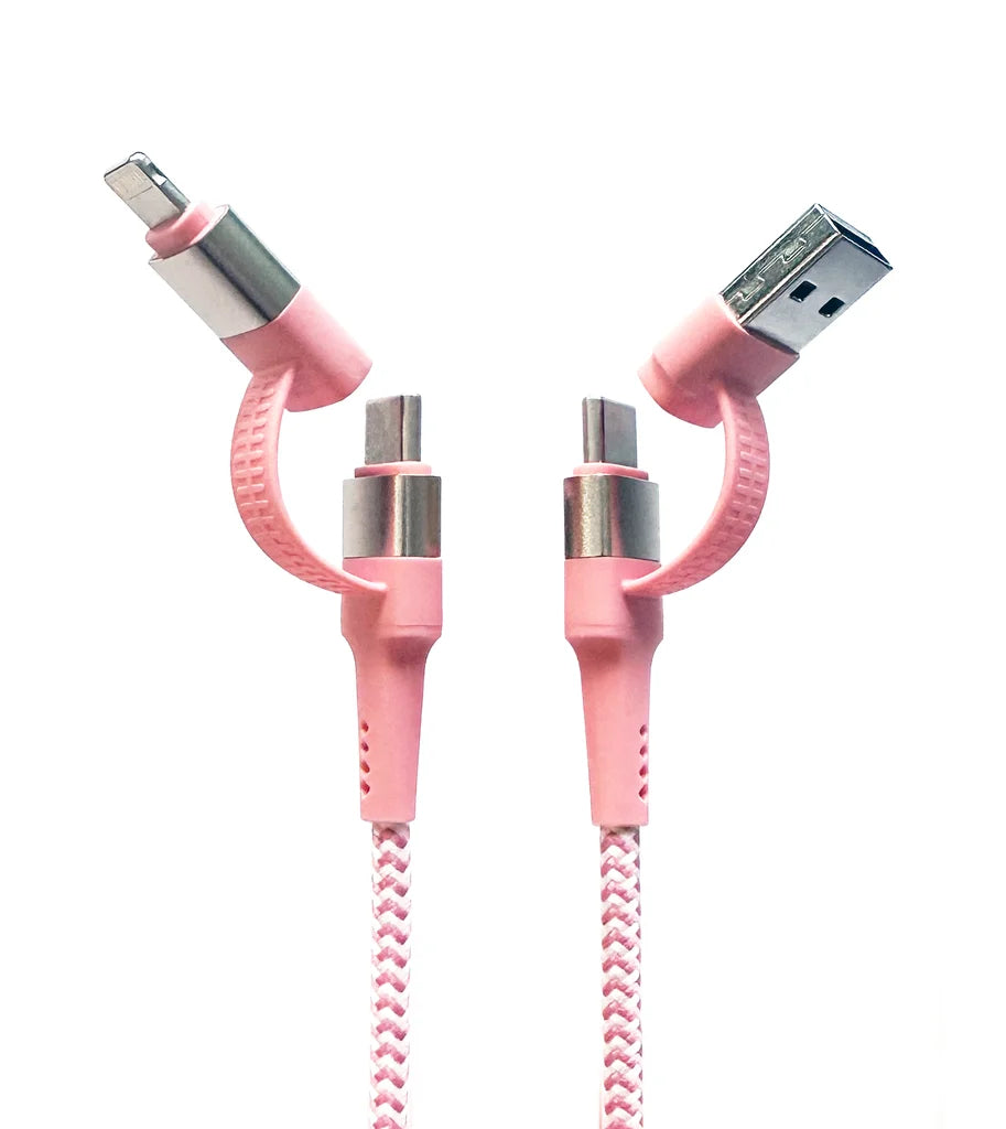 Two Faced 6' Cord Pink