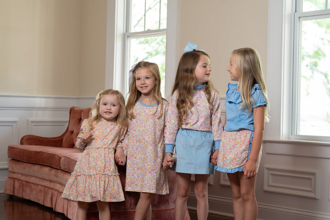 Larrison French Blue Ruffle Shirt