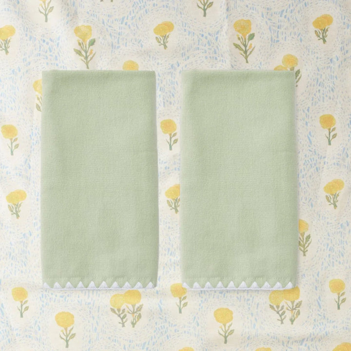 Stitched Edge Powder Bath Towels-Standard
