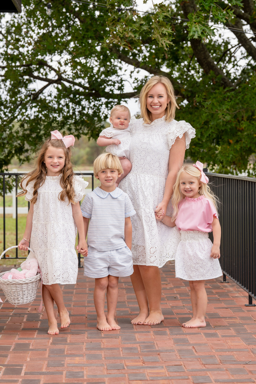 Hallie White Eyelet Dress
