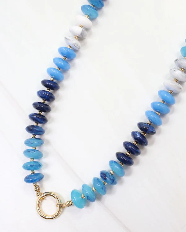 Fort Kent Stone Beaded Toggle Necklace
