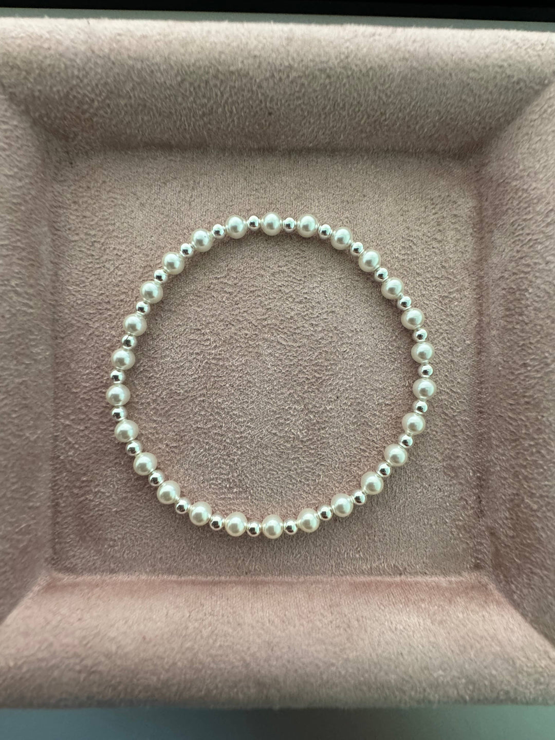 "MAY" Anti-Tarnish Stretchy Bead Bracelet: Gold Filled / Stretchy 6.5"