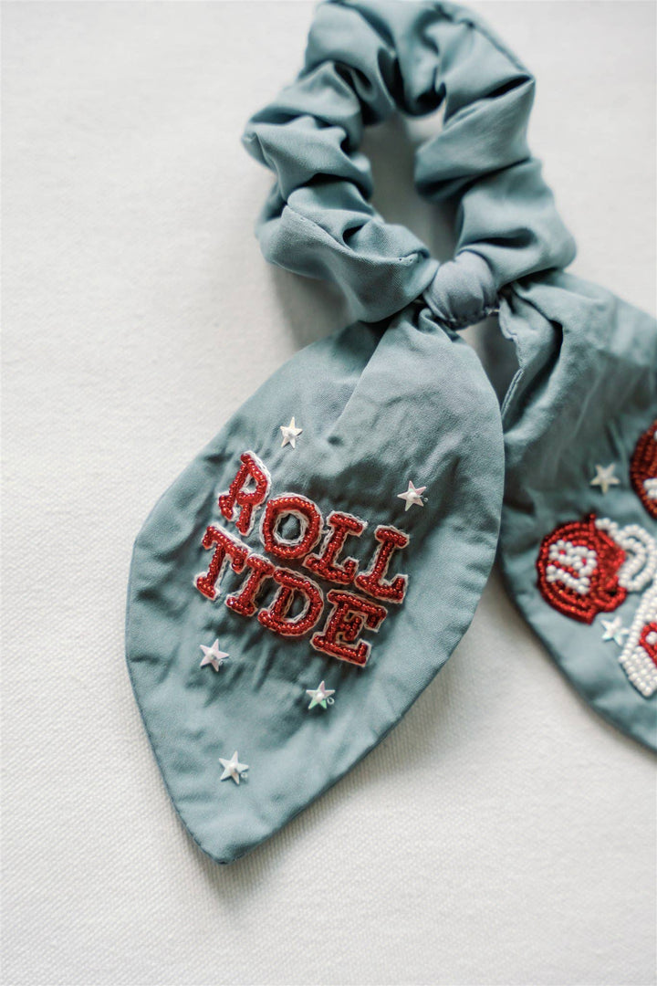 Gracefully Made Art - University of Alabama Beaded Scrunchie
