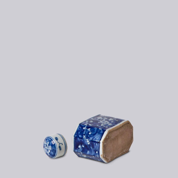 Cobalt Guild - Blue and White Porcelain Plum Blossom Lidded Caddy