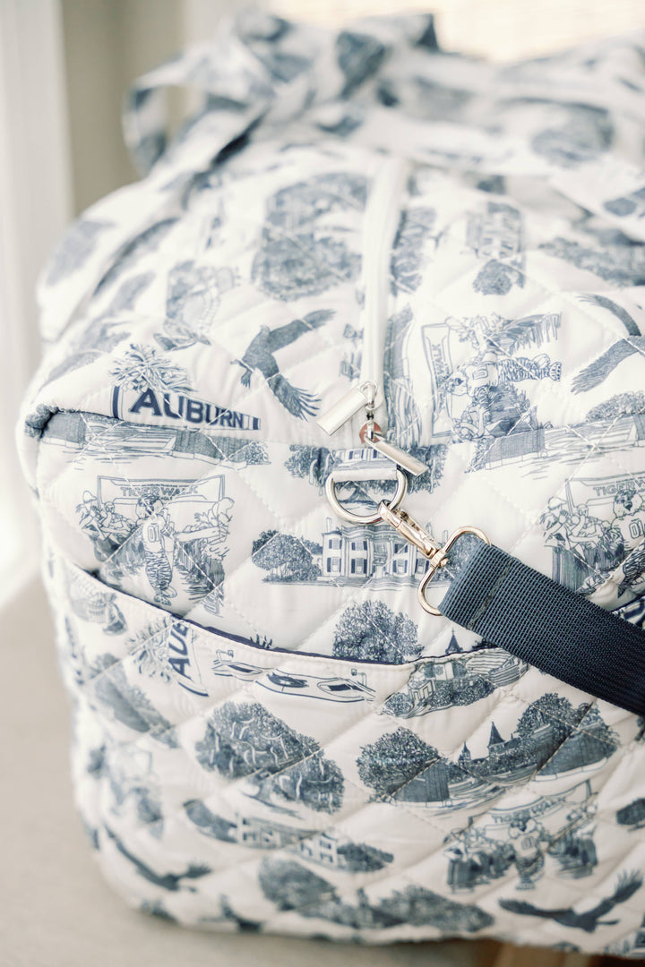 Gracefully Made Art - Auburn University Quilted Duffle
