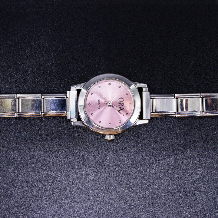 Natalia - Italian Charm Link Watch (Analog): Blue