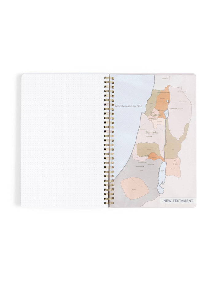 Church Notes Co. - Lilac Church Notes Bible Reference Notebook with Maps