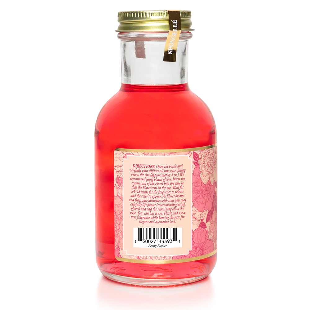 Spongellé | Valentines Day Gifts | Easter Gifts - Peony Flower Diffuser Oil | Private Reserve Collection