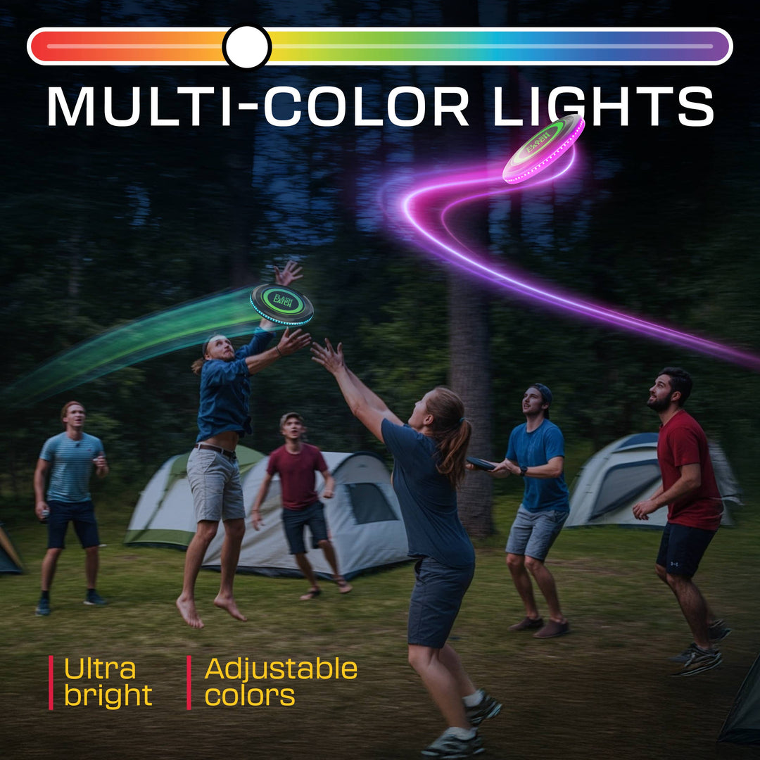 Squad Hero - Rechargeable Light-up Flying Disc, Motion Activated Frisbee
