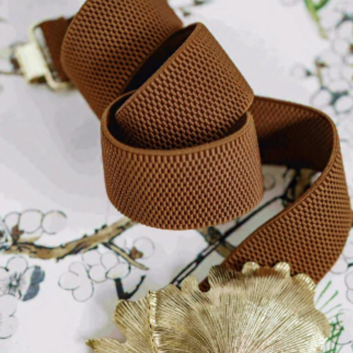 Garland - Dark Brown Interchangeable Stretch Belt Band : Dark Brown / XS