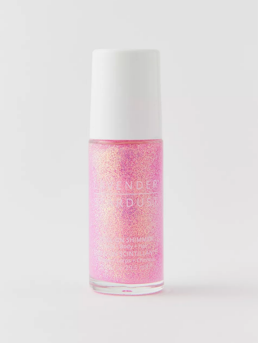 Lavender Stardust - Roll-on Shimmer STRAWBERRY SCENTED Pink