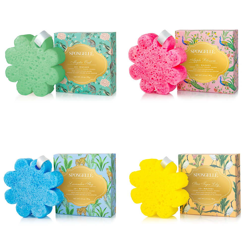 Spongellé |Art Chinois 4 Assorted Packs