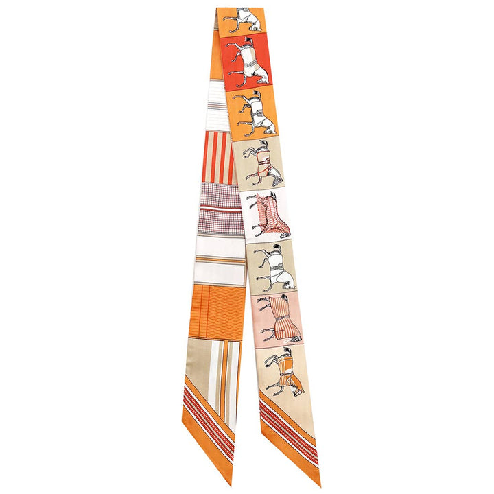 Fashion City - Colorful Patterns Horse Print Light Weight Scarf: PUR / ONE SIZE